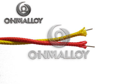 20 AWG K Type Thermocouple Extension Cable Fiberglass Insulated 0.81mm X 2