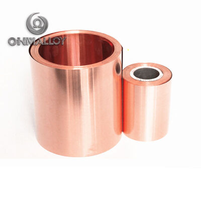 0.05mm*50mm Feuille de cuivre rouge 99,9% Cu Feuille de cuivre pur pour carte principale de téléphone portable